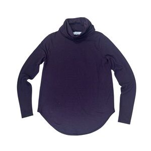 LOFT Plum Turtleneck Tunic (Petite)
